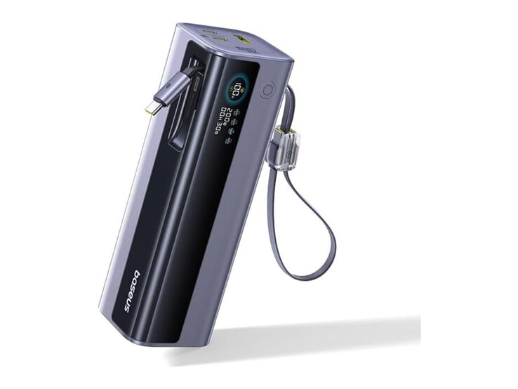 The Baseus EnerGeek GR11 Power Bank with Retractable Cable 25000mAh 200W