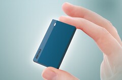 Buffalo&#039;s new SSD is not much larger than a conventional USB stick. (Image: Buffalo Technology)