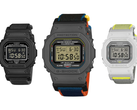 Pictured - the Casio G-Shock DW-5600MNC-1, DW-5600MNC-BA2, and DW-5600MNC-7A8 against a white background.