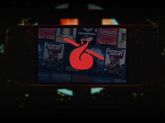 The October 2025 Choice games lineup include Atomic Heart, V Rising, System Shock, and more. Pictured: Steam Deck with the game collection. (Image source: Valve and Humble Bundle - edited)