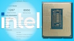 A 14-core Intel Alder Lake processor has taken a turn on Geekbench 5 with intriguing results. (Image source: Intel/Geekbench/VideoCardz - edited)