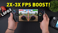 Lossless Scaling 3 test on the gaming handheld highlights the improvements brought by the new update (Image source: ETA Prime)