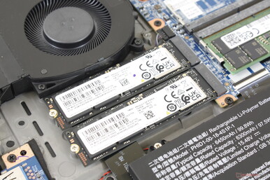Up to two internal M.2 2280 PCIe4 x4 NVMe SSDs are supported