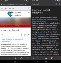 Opera 56 for Android - improved reader mode (Source: gHacks Tech News)