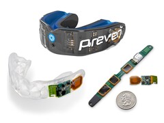Prevent Biometrics&#039;s sensor laden smart mouthguard (Image Source: Prevent Biometrics)