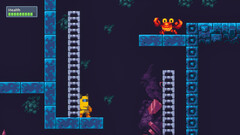 A screenshot of 2D platformer BlockBlasters that was removed from Steam for embedded malicious code that drained crypto wallets. (Image source: Steam)