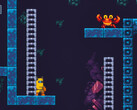A screenshot of 2D platformer BlockBlasters that was removed from Steam for embedded malicious code that drained crypto wallets. (Image source: Steam)