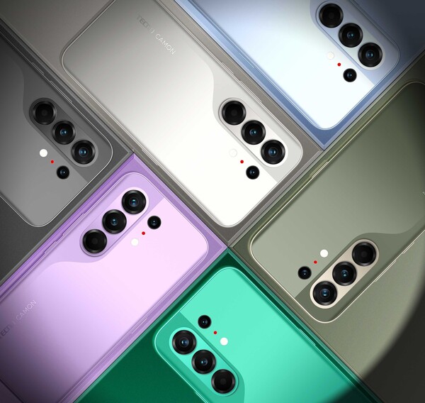 The Camon 50 series is available in a range of colors.