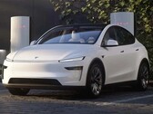 The new Tesla Model Y. Volkswagen beat Tesla to top spot in Europe's EV market as registrations of the electric SUV declined (Image source: Tesla)
