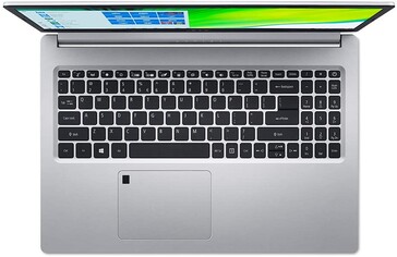 Acer Aspire 5 A515 with Ryzen 7 5700U - Keyboard deck. (Source: Amazon.it)