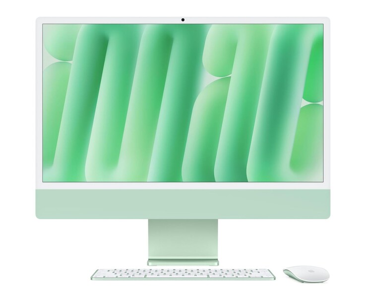 Apple 24-inch iMac shown in green color with matching keyboard and mouse (Image source: Apple)