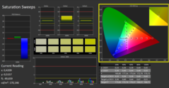 CalMAN - Color saturation (calibrated)