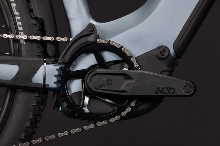 A chain guard is missing
