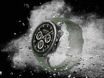 Artistic representation of OnePlus Watch 3 showing ruggedness. (Image source: OnePlus)
