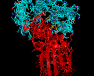 An image of a successful protein match for the SARS-CoV-2 spike. (Source: Rosetta@Home)