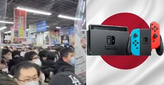 PS5 restock attracted a crowd in Japan but the Switch is still the sales champion. (Image source: @AJapaneseDream/WorldGrain/Nintendo)