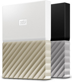 The My Passport Ultra series comes in a metallic enclosure with matte black-gray or white-gold finishes. (Source: Western Digital) The My Passport Ultra series comes in a metallic enclosure with matte black-gray or white-gold finishes. (Source: Western Digital)