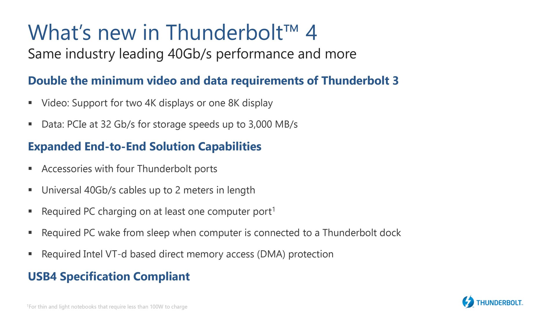 Intel introduces Thunderbolt 4 combining the best of Thunderbolt 3 and USB4  with universal connectivity and enhanced security -  News