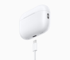 The Airpods Pro 2 will now ship with a USB-C charging case (Image Source: Apple)