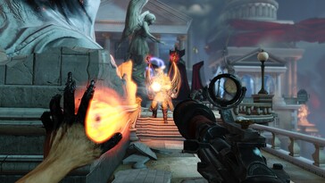 Pictured: A gameplay screenshot from BioShock Infinite.