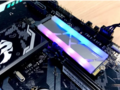 The Klevv CRAS X M.2 NVMe SSD sports wireless RGB LEDs. (Source: KitGuru)