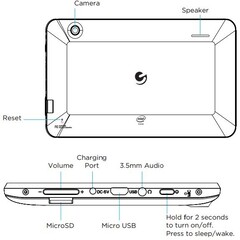 Ematic EWT716 Windows tablet with Intel Atom processor and 7-inch IPS screen