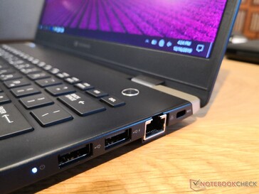 More integrated port options than most other super-light business laptops