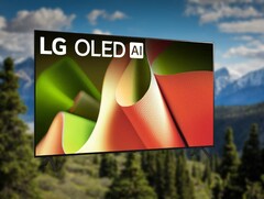 LG B4 OLED TV features the company's α8 AI Processor 4K for image processing. (Image source: LG, Unsplash, edited)