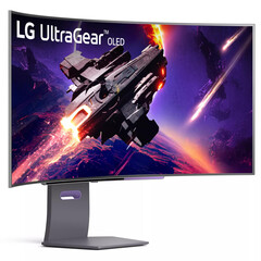 The UltraGear OLED 45GS95QE has an 800R curved finish. (Image source: LG)