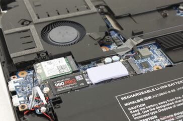 The Raptor X17 supports up to three internal drives despite it being so thin