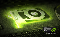 The new GeForce GTX 1050 (3 GB) GPU offers a base clock speed of 1392 MHz. (Source: Nvidia)