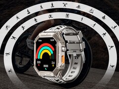 The Oukitel BT80 smartwatch is said to last for up to 100 days. (Image source: Oukitel)