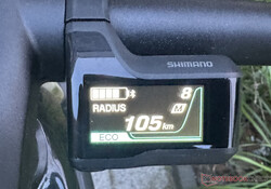 Remaining range at a glance at all times