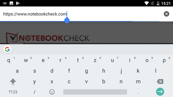 Keyboard landscape mode