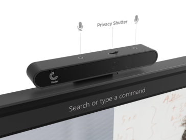 Lenovo ThinkCentre M90a Pro Gen 4 - Webcam with HPD radar. (Image Source: Lenovo)
