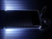 The new 45W power bank retails for around $44 in China. Pictured: a teaser image of the portable charger.