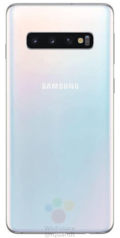 Samsung Galaxy S10 in white. (Source: WinFuture)