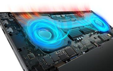 Yoga Pro 9i Aura Edition 1611 features a new cooling solution. (Image source: Lenovo)