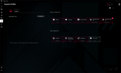 Asus Armory Crate: Configuration profile