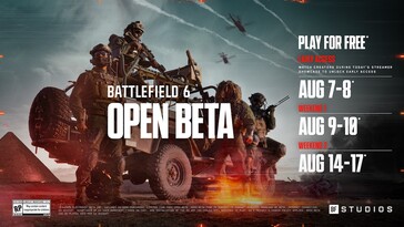 Battlefield 6 open beta schedule (image source: EA)