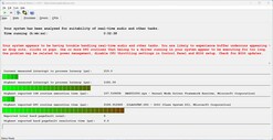 Maximum latency after ten seconds of Prime95