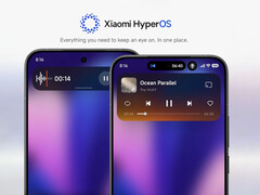Hyper Island brings Apple's Dynamic Island-style functionality to HyperOS. (Image source: Xiaomi - edited)
