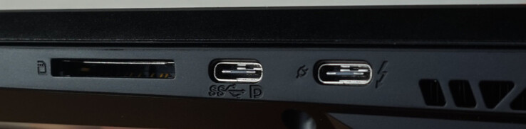 Ports right: SD card reader, USB-C (10 Gbit/s, DP), Thunderbolt 4