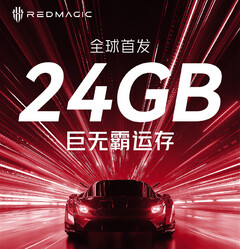 The RedMagic 8S Pro will be one of the first smartphones to launch with 24 GB of RAM. (Image source: Nubia)