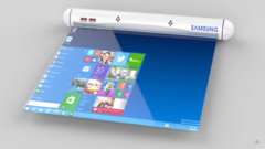 A Samsung rollable device render. (Source: LetsGoDigital)