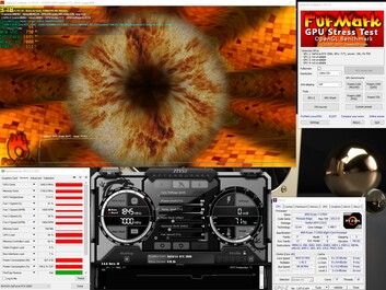 Stress test with FurMark (PT 111%)