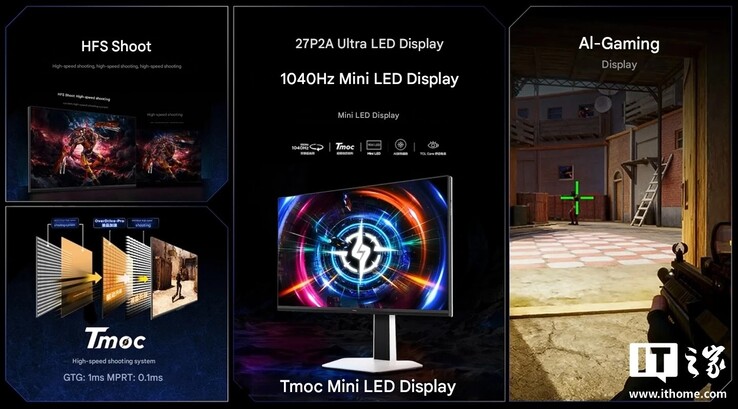 The 27-inch TCL P2A Ultra gaming monitor is aimed at competitive gaming.