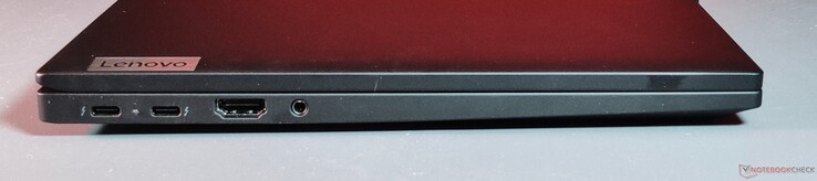 left: 2x Thunderbolt 4, HDMI, 3.5mm Audio