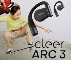 Cleer Audio unveils ARC 3 open-ear, wireless earphones with touchless head-tilt control, waterproof ear-clip design, Hi-Res Audio, Dolby Atmos, and AI ANC. (Image source: Cleer)