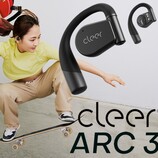Cleer Audio unveils ARC 3 open-ear, wireless earphones with touchless head-tilt control, waterproof ear-clip design, Hi-Res Audio, Dolby Atmos, and AI ANC. (Image source: Cleer)